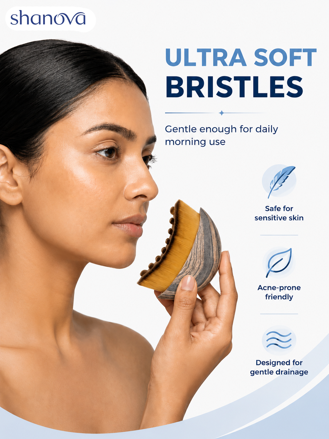 Shanova Lymphatic Contour Face Brush